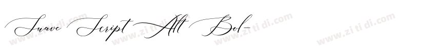 Suave Script Alt Bol字体转换
